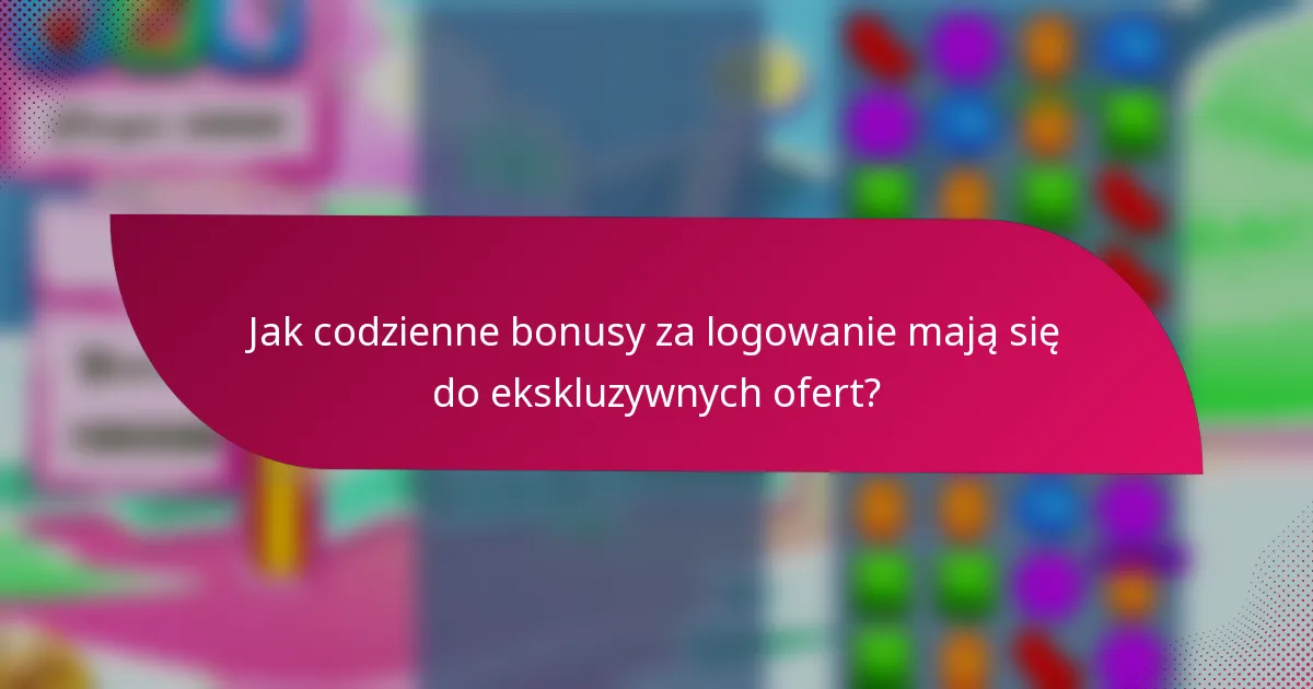 Jak codzienne bonusy za logowanie mają się do ekskluzywnych ofert?